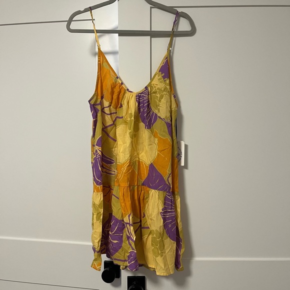 NWT | Electric & Rose Sofia Floral Cotton Minidress Ochre | Size S - Picture 3 of 9